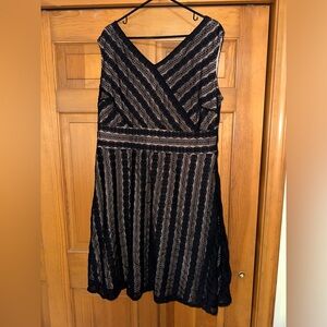 Signature Harper Dress- black lace, fit & flare, sleeveless